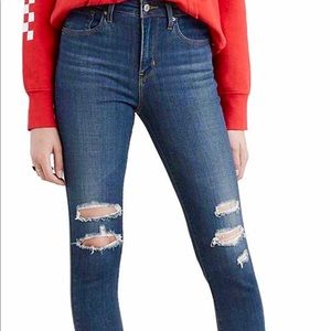 Levi's 721 High Rise Skinny Ankle Jeans
